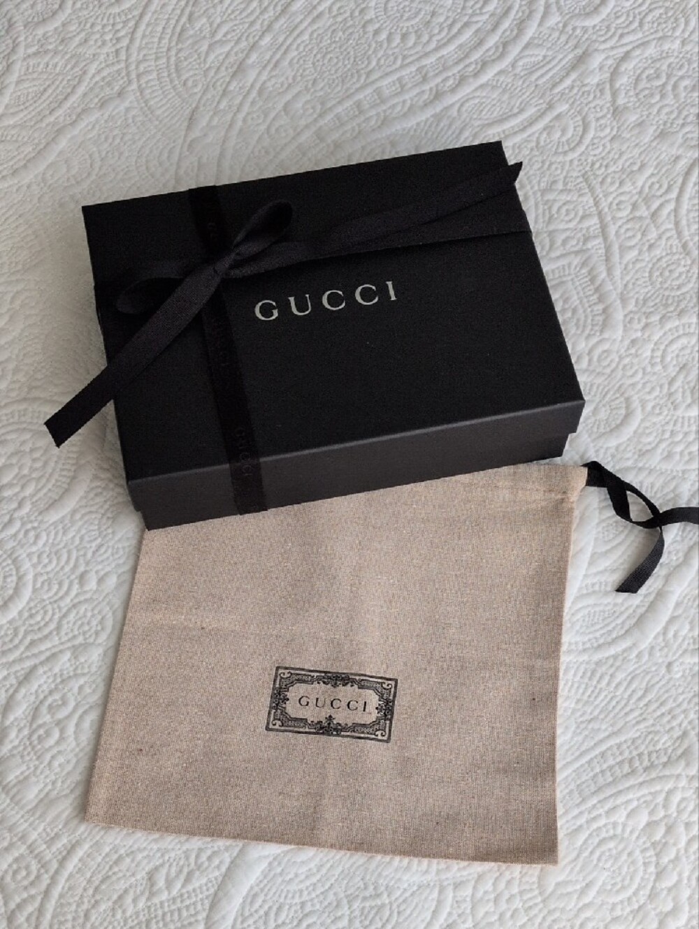 Gucci Large Box + Dust Bag + Ribbon